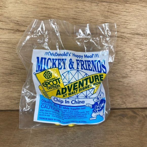 Vintage 1994 McDonalds Happy Meal Toy Chip In China Epcot Adventure Brand New - Picture 2 of 3